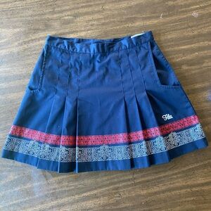 Pleated Fila tennis skirt